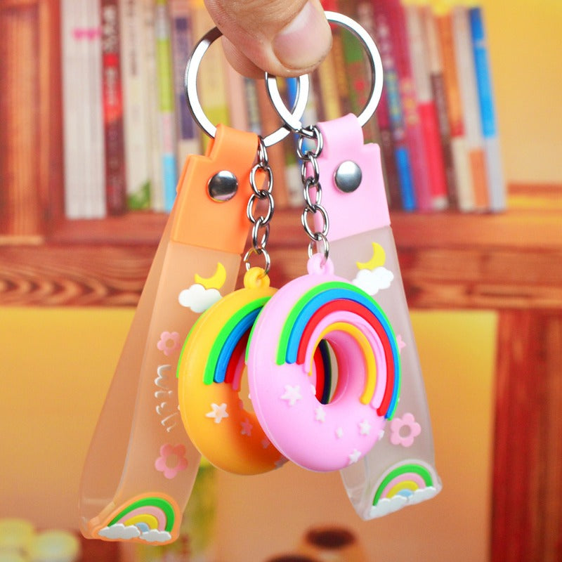 Wholesale Pvc Soft Donut Keychain